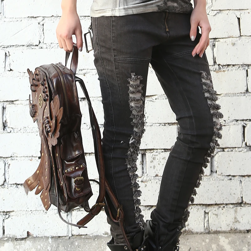 Новое поступление женский рюкзак из искусственной кожи съемный с крыльями