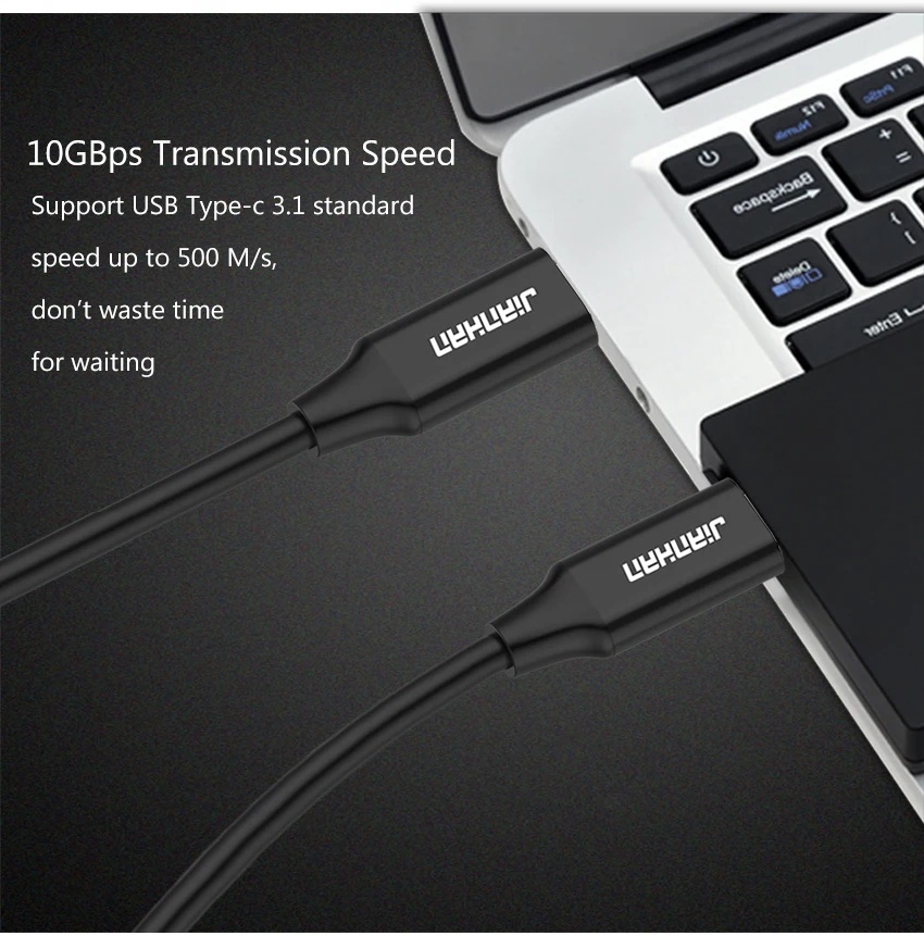 Кабель для быстрой зарядки и передачи данных для Macbook Pro, samsung S9 Switch, huawei, быстрое зарядное устройство, sync, usbc, 3 А, USB 3,1