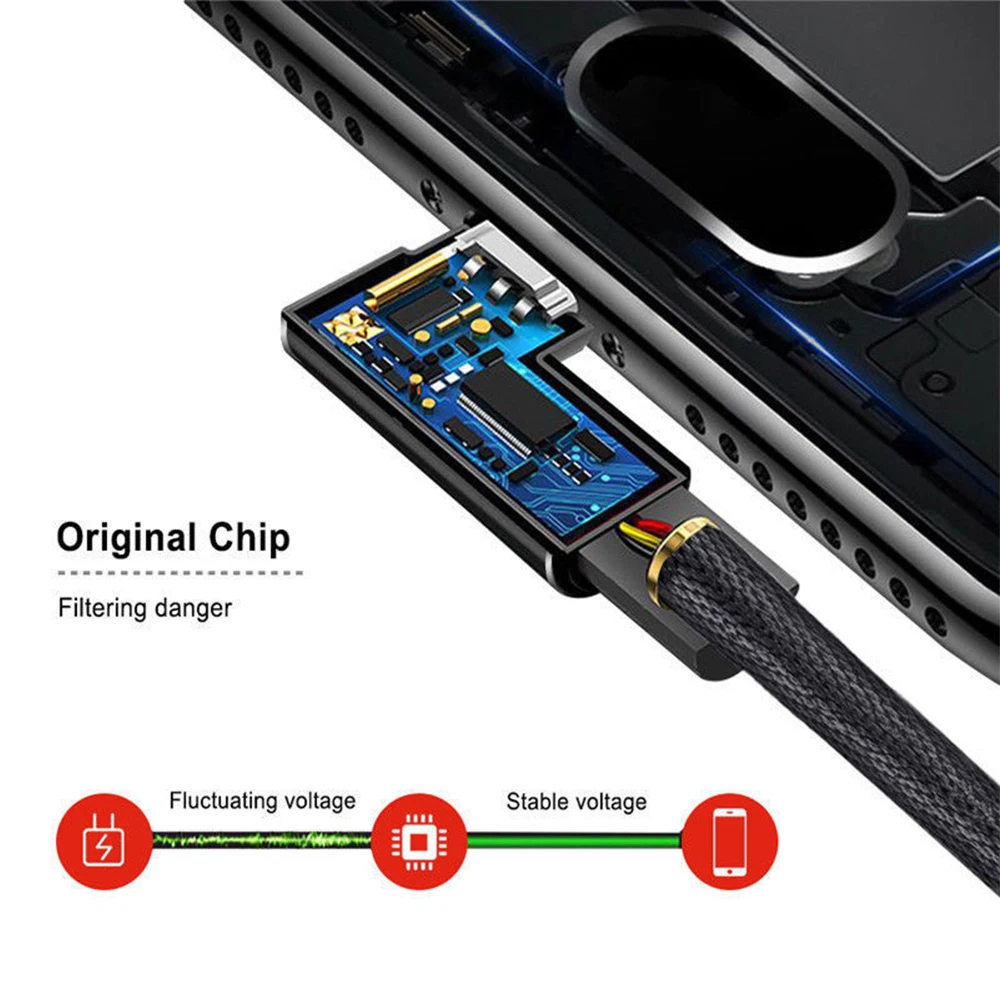L Форма 1/2/3M Micro Зарядка через usb кабель Нейлон Плетеный Micro-Тип usb-C кабель быстрая зарядки шнур для samsung Xiaomi Android IOS