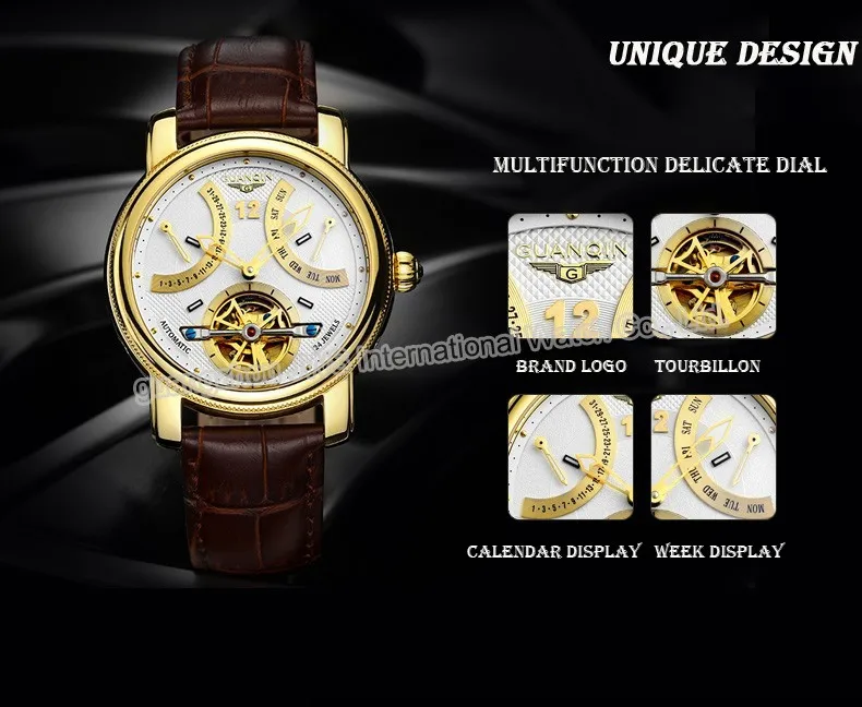 Hommes Automatique mecanique Montres Hommes Топ Marque De Luxe montre deповеренный в делах