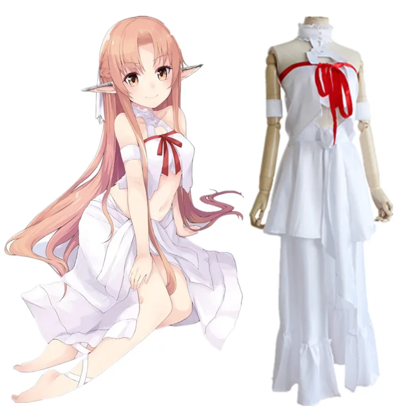 Юки Асуна Фея Королева одежда юбки когда заключенный Косплей костюмы японского
