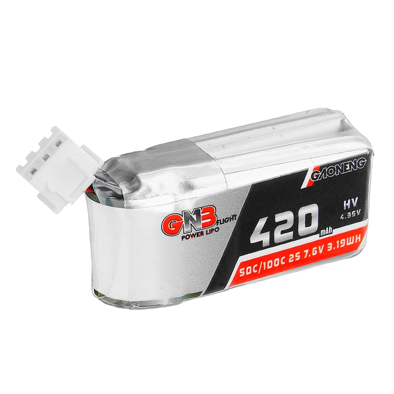4 шт. Gaoneng 420 мАч 50C/100C 2S 7 6 V HV 35 Lipo батарея для Kingkong tiny GT8 RC Micro FPV Racing Cine Whoop BetaFPV