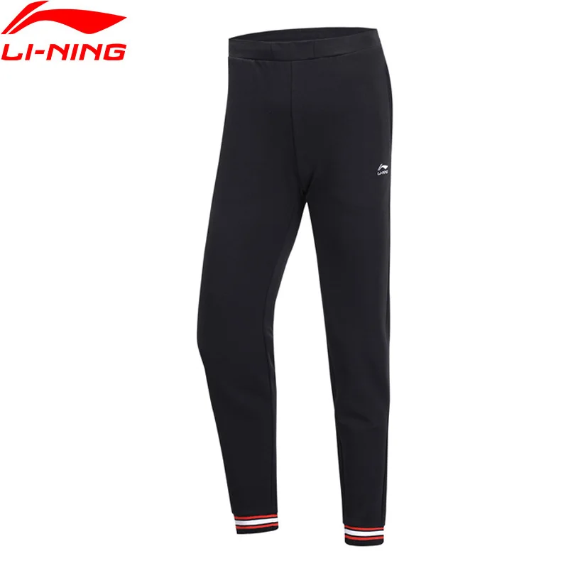 Li-Ning, женские трендовые спортивные штаны, обычная посадка, 71% хлопок, 29% полиэстер, подкладка, спортивные штаны для фитнеса, брюки AKLP138 WKY226