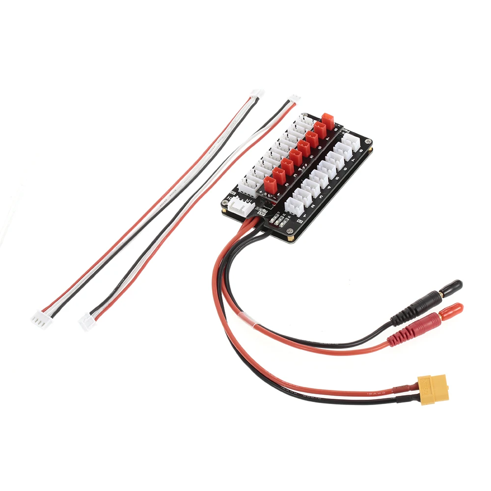 8X JST Plug 2S/3S Lipo Battery Parallel Charging Board for Balance Charger RC Drone Helicopter Part | Игрушки и хобби