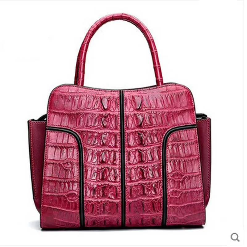 Hlt тайская крокодиловая женская сумка из натуральной кожи Новая Европейская и