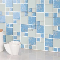 Eastern Mediterranean light blue mosaic tiles HMGM1139B for kitchen backsplash mosaic bathroom shower mosaic swimming pool