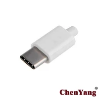 chenyang diy 24pin usb 3 1 type c usb c male plug connector smt type with 3 5mm sr and housing cover