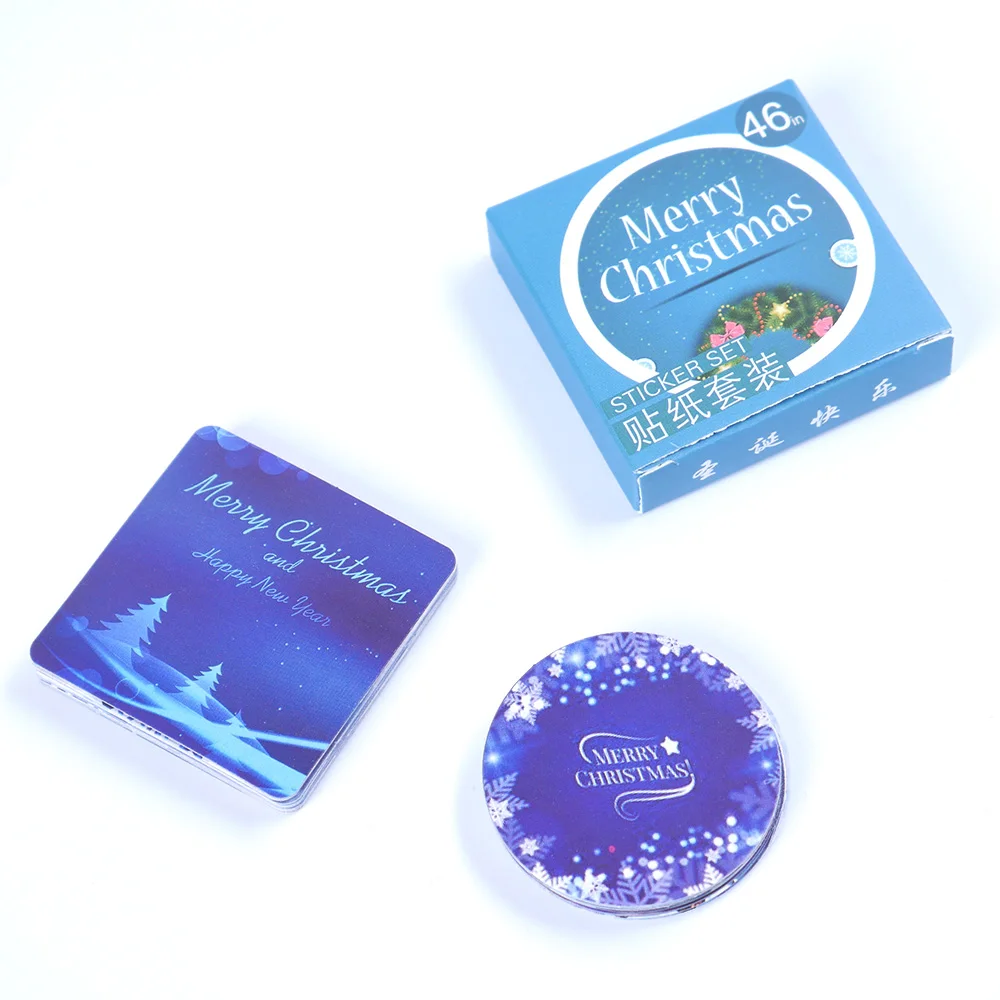 46 шт./упак. Счастливого Рождества этикетка наклейки декоративные канцелярские