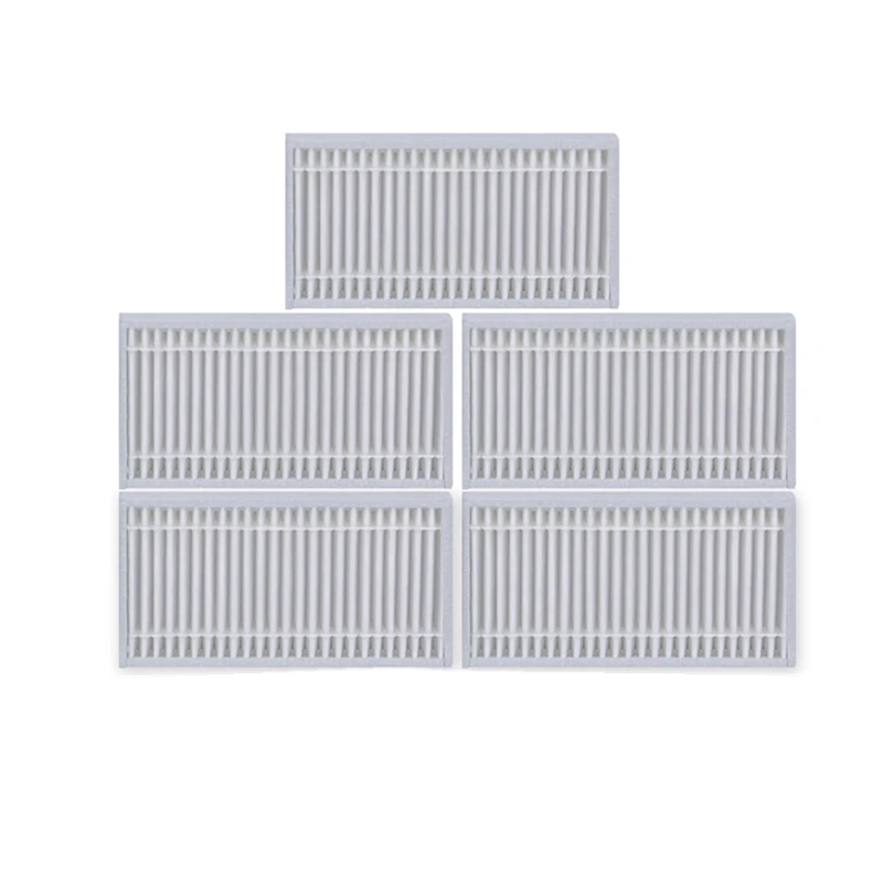 5pcs hepa filter Запчасти для робота-пылесоса Hepa фильтр и боковая щетка и Швабра Ткань Набор для Haier T320 T321 T325 серии запасные части Аксессуары - Цвет: 5pcs hepa filter