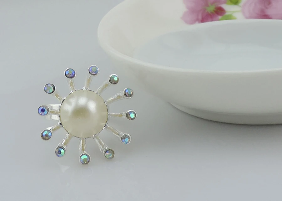 20 шт горный хрусталь жемчужные тычинки для цветов серебро/салфетка с покрытием