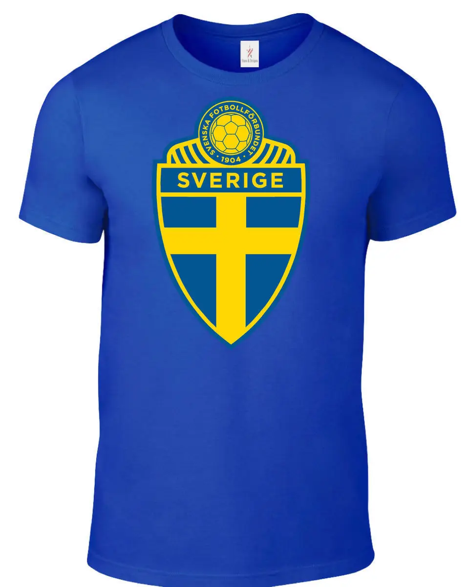 

Sweden 2019 T Shirt Men'S Footballer Legend Soccers 2019 Men'S Fashion Cartoon Character Fitness T-Shirts