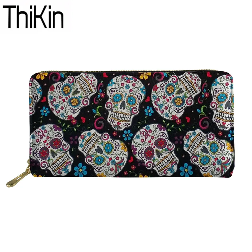 YQ3391Z21 FORUDESIGNS Sugar Skull сумка с принтом женская большая сумка с ручкой сверху женская сумка на плечо для женщин 2 шт./компл. сумочка и кошелек - Цвет: YQ3391Z21
