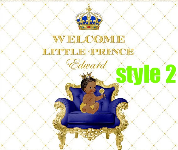 custom gold and royal blue prince crown photo backdrop High quality Computer print wood photography backgrounds | Электроника