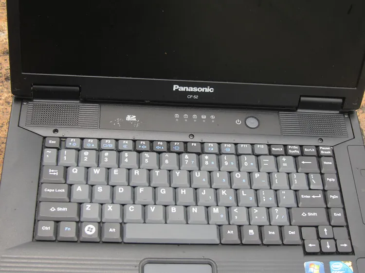 Б/у Panasonic CF 52 CF52 Военная Униформа Toughbook диагностики ноутбук работать с icom a2/mb star c3 c4