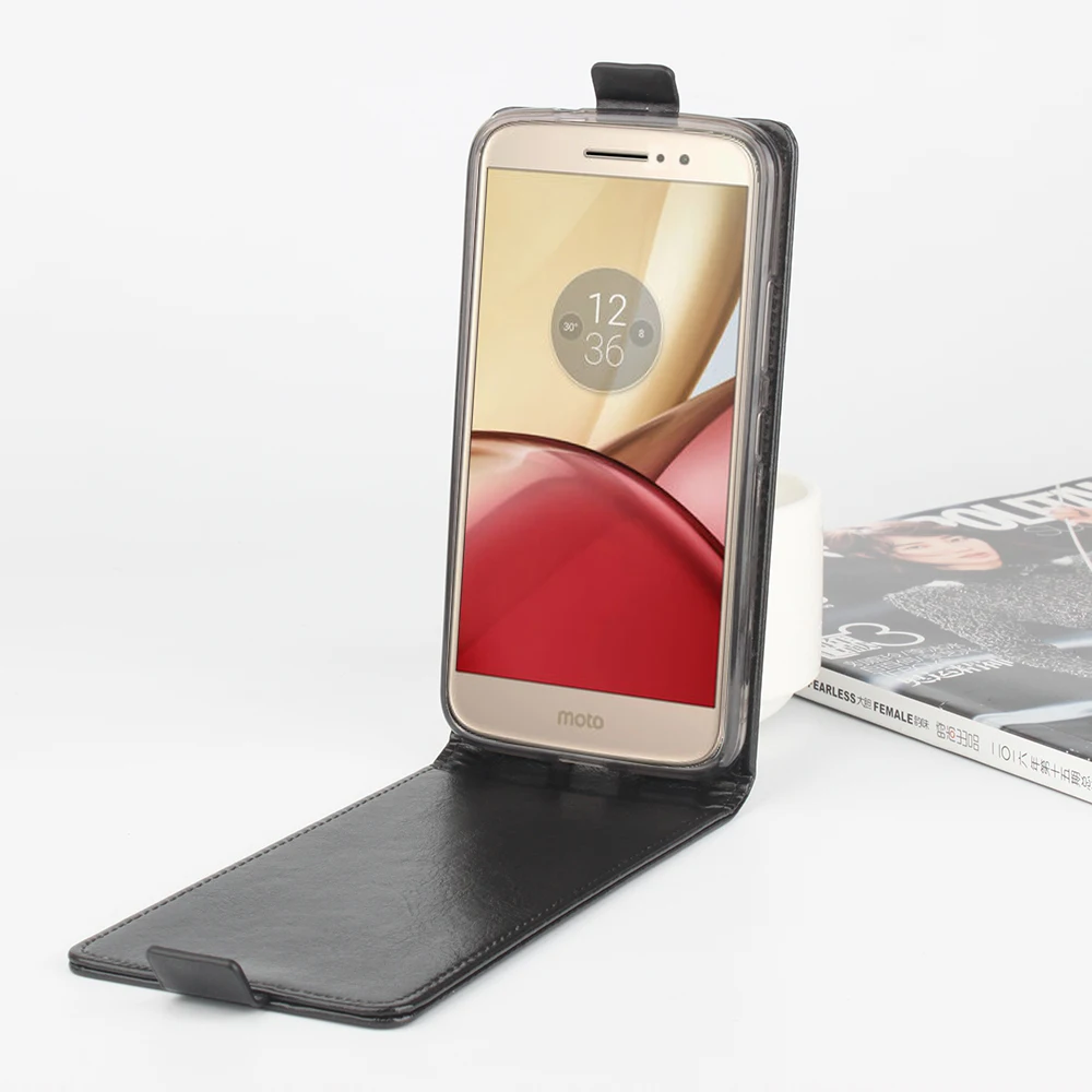Кожаный чехол для Motorola Moto M XT1662 XT1663 с откидной крышкой MotoM XT 1662 / 1663 чехлы телефонов