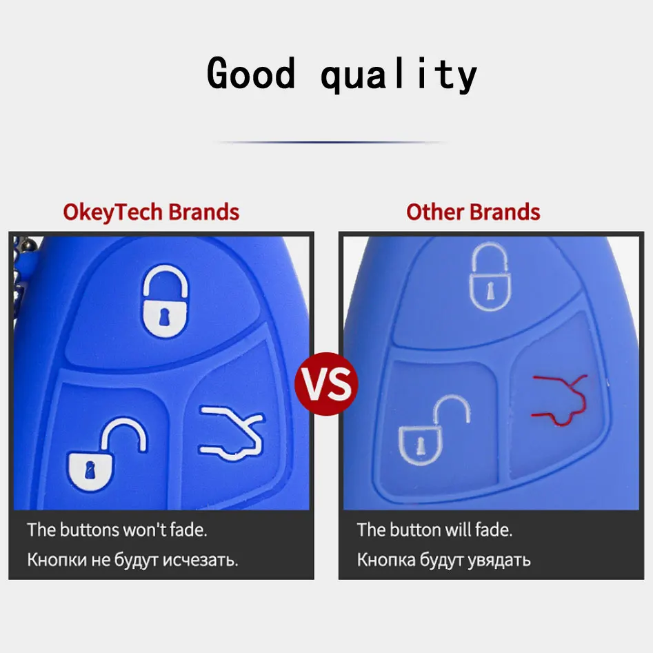 Автомобильный чехол для брелка OkeyTech силиконовый мягкий резиновый с ключом