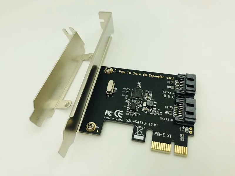 H1111Z Плата расширения PCI E SATA 1X 4X 8X 16X карты Express 3 0 2 Порты и разъёмы III 6 Гбит/с платы