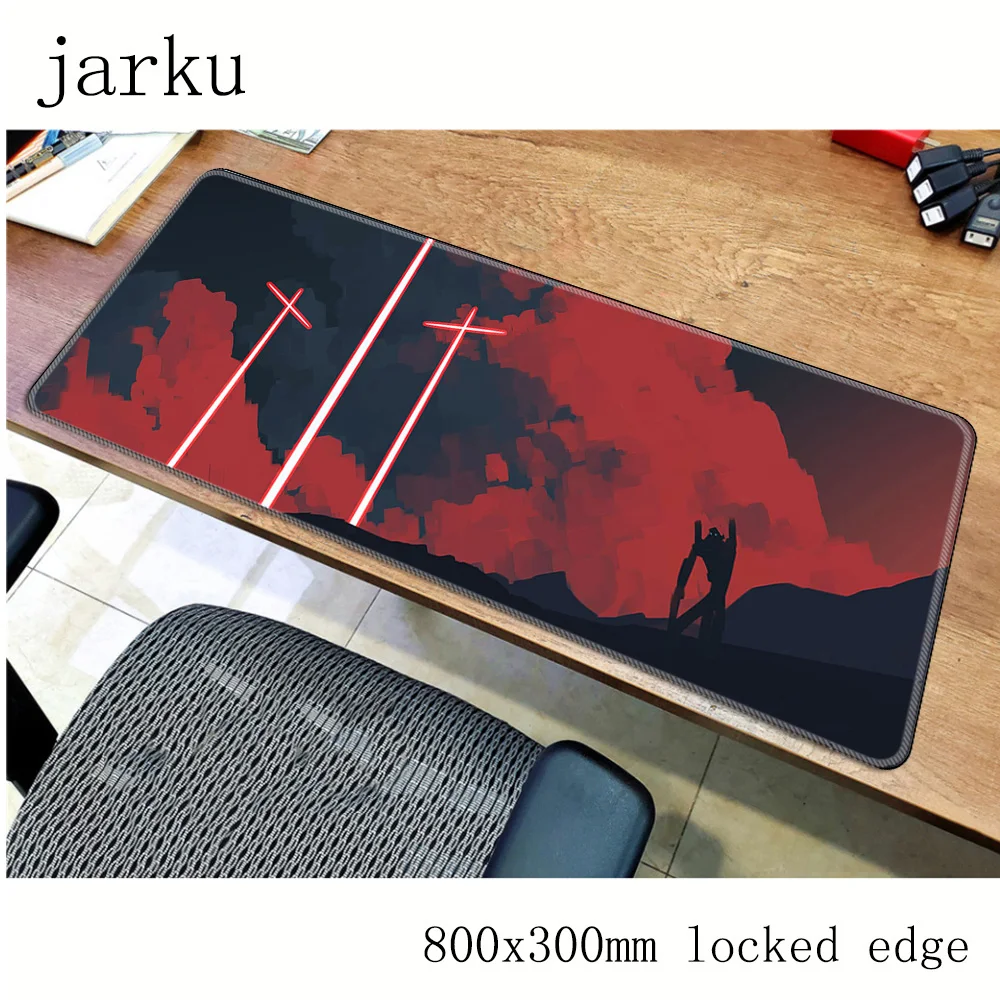 Evangelion геймерский коврик для мыши 800x300X3 мм игровой коврик для мыши большой великолепный ноутбук pc аксессуары ноутбук padmouse эргономичный коврик