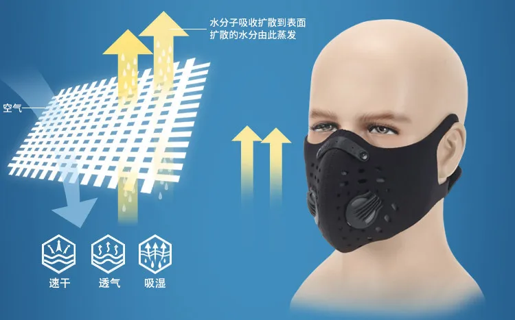 Q940 велосипедная маска для лица, маска для езды на велосипеде, защита от ветра и пыли, фильтр из активированного угля, Спортивная маска, велосипедная маска для лица