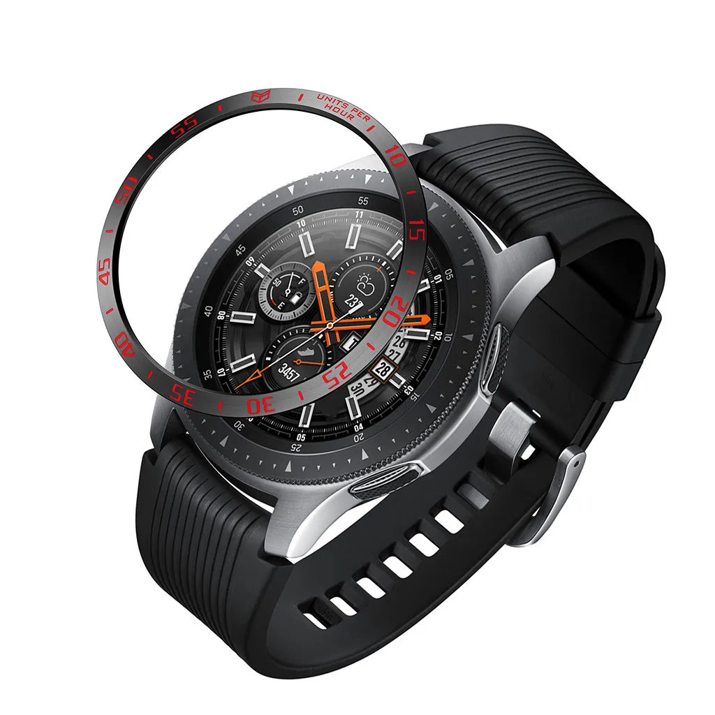 Новинка кольцо Обложка для часов Samsung gear 3 Galaxy watch 46 мм ободк клейкий чехол
