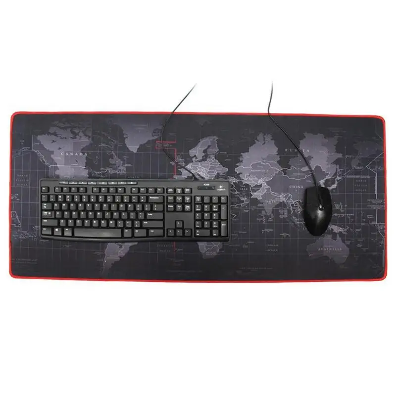 Large Mouse Pad Gamer Big Mat Gaming Computer Mousepad Rubber Surface World Map Game Mause Keyboard Desk | Компьютеры и офис