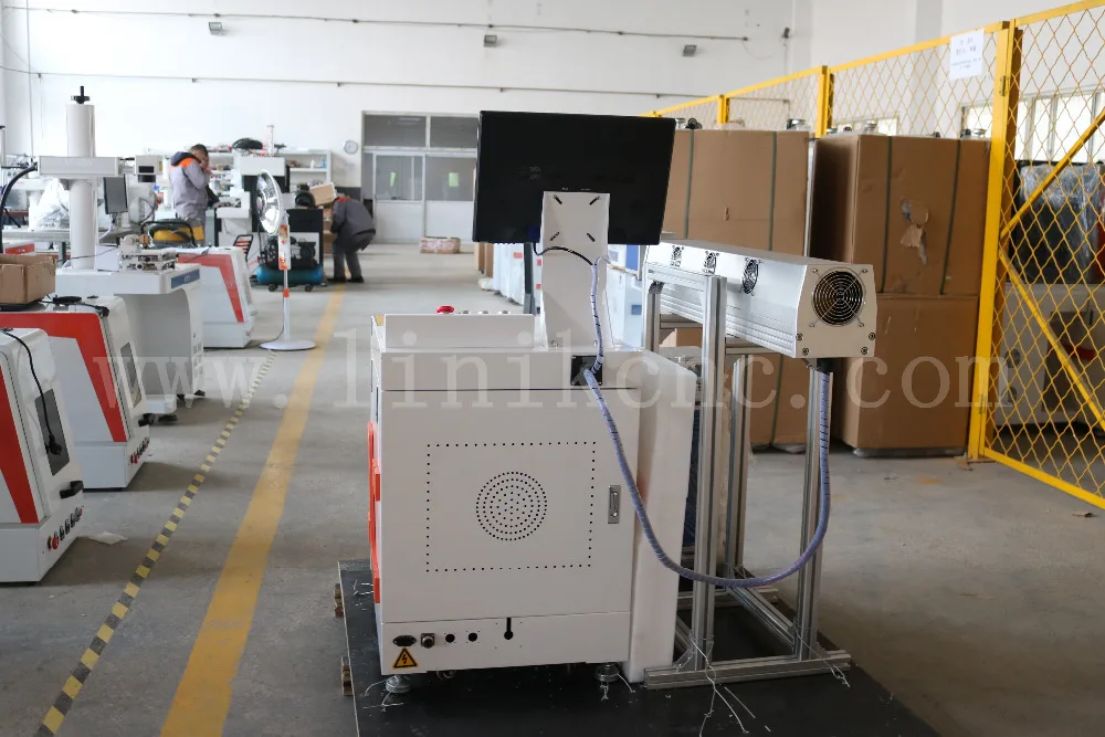 Китай cnc лазерная маркировочная машина стекло пластик дерево JNLINK LXC30W цвет