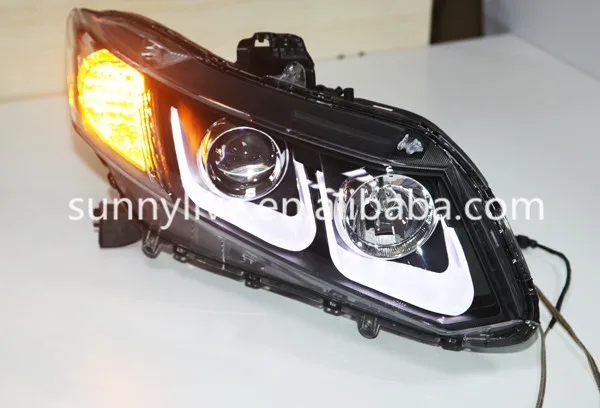 Для Honda Civic Светодиодные ленты типа U Ангельские глазки светодиодные фары LED