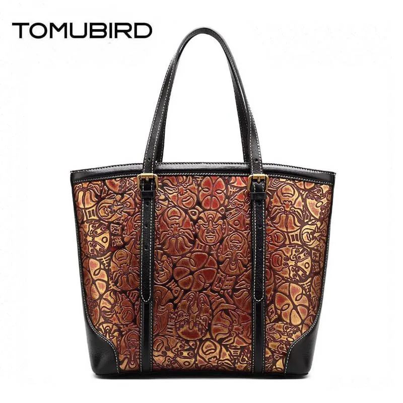

Women genuine leather bag fashion luxury handbags women bags designer chinese retro embossed women leather shoulder bag