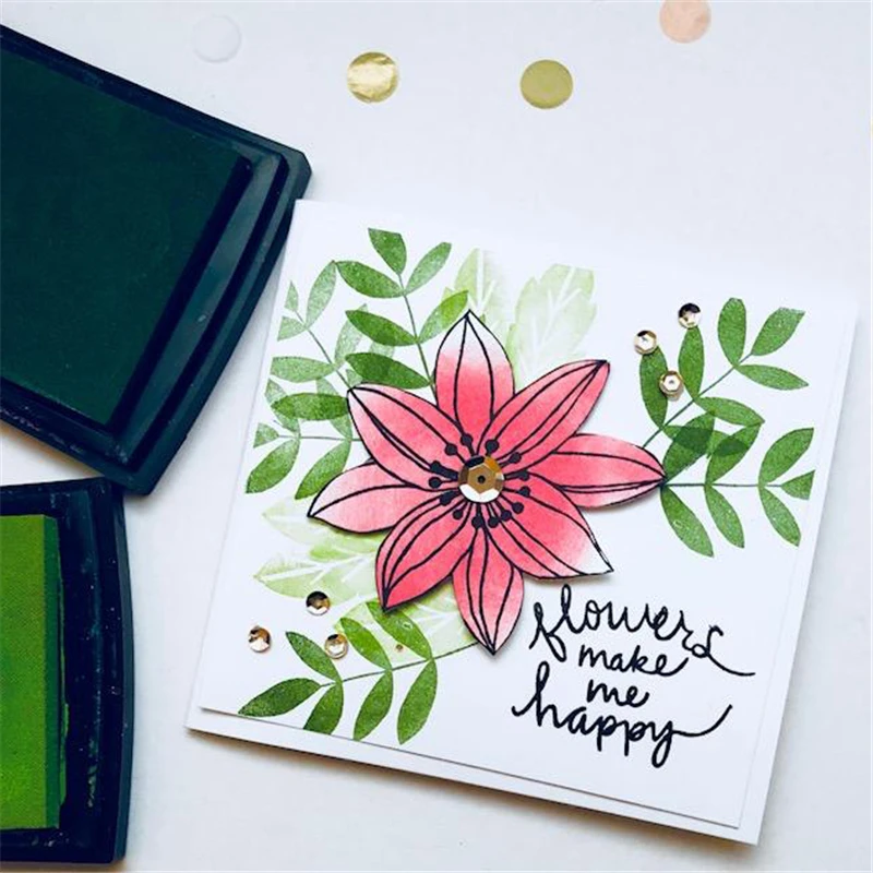 Naifumodo Happy Flowers набор штампов для резки листового металла трафареты DIY скрапбукинга