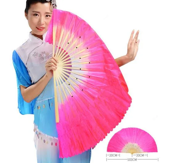 50pcs new Chinese silk dance fan Handmade fans Belly Dancing props 5 colors