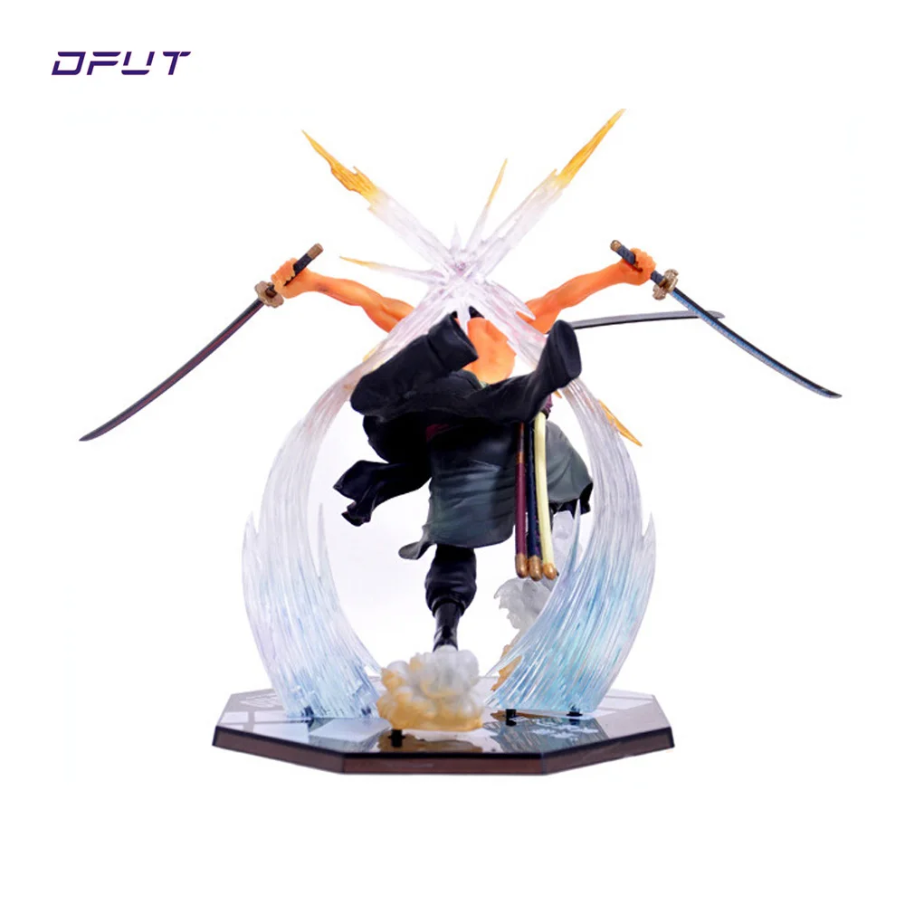 Anime ONE PIECE Collect Figurine Monkey D Luffy Zoro Sanji Battle Ver. pvc Model Figure Toys 21cm | Игрушки и хобби