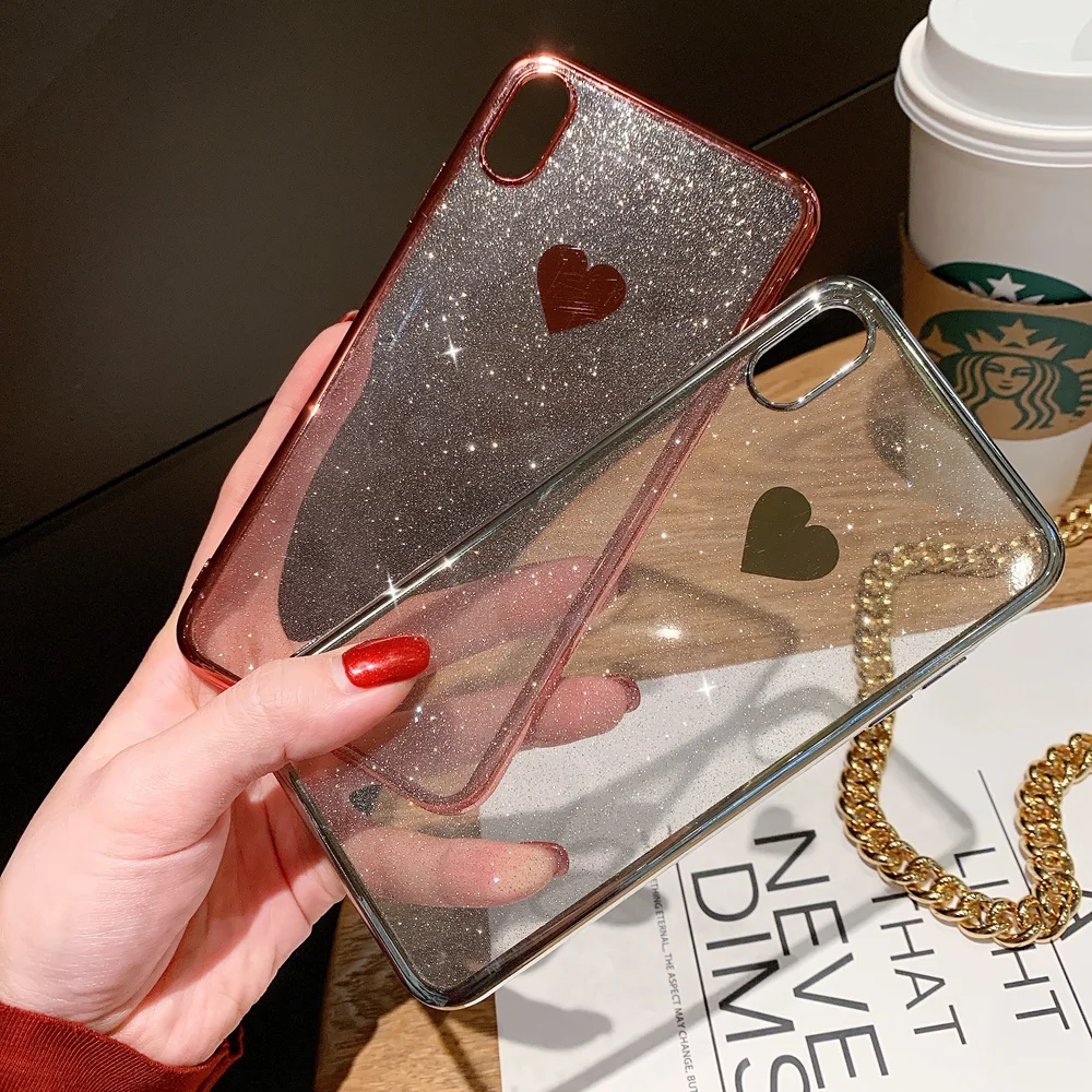 Новое блестящее искристое покрытие любовь логотип в форме сердца Прозрачный