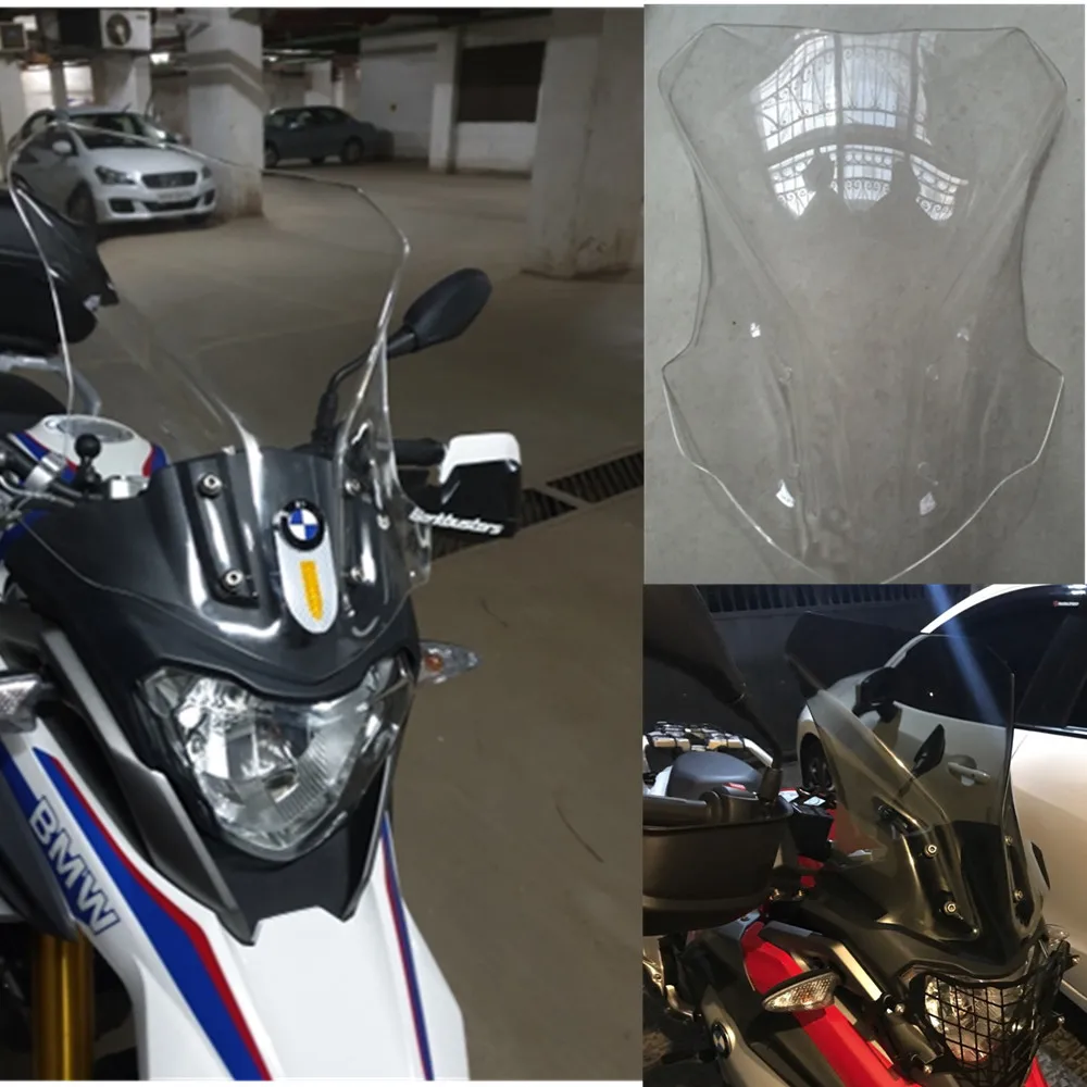 

Motorcycle Windscreen Windshield Wind Deflector For BMW G310GS G 310 GS 2017 2018 Black Clear