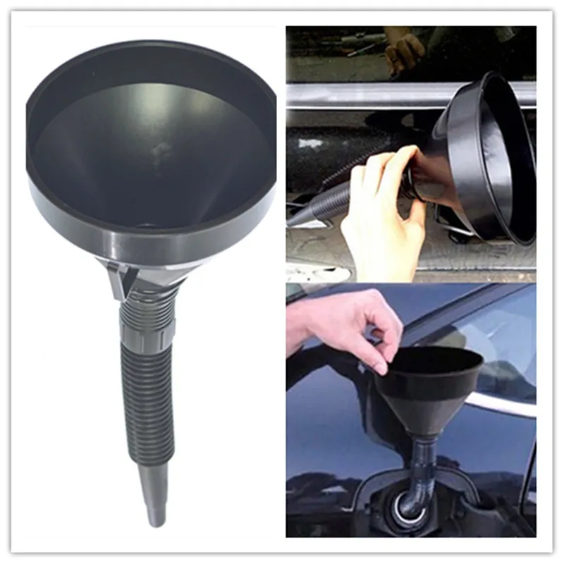 2 в 1 Автомобильная Гибкая Воронка для масла воды топлива бензина дизельного