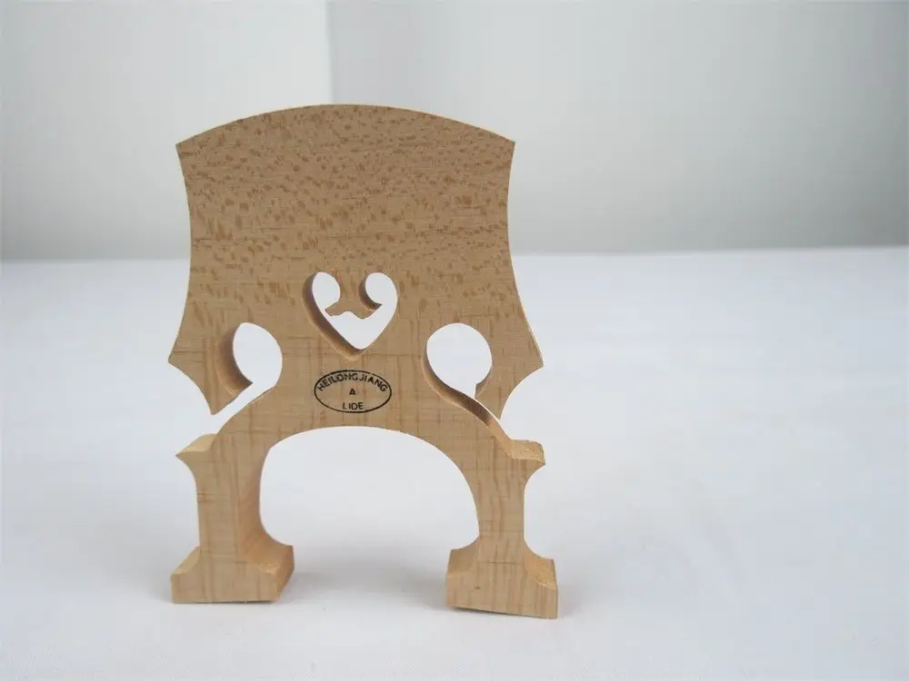 

5pcs french style AAA maple cello bridges 1/4,laser precise,cello part