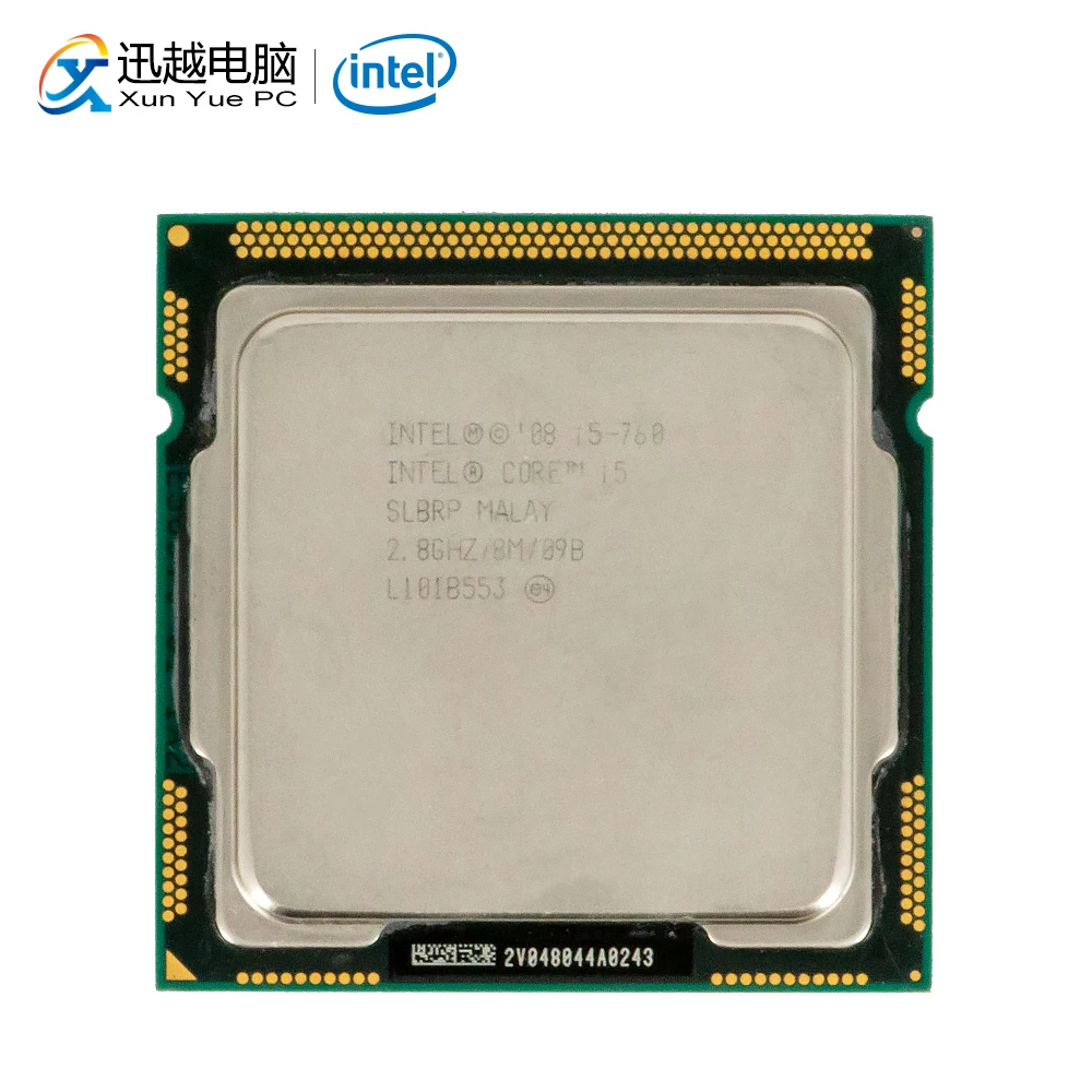 Процессор Intel Core i5 760 для настольных ПК четырехъядерный процессор 2 8 ГГц МБ кэш L3 LGA