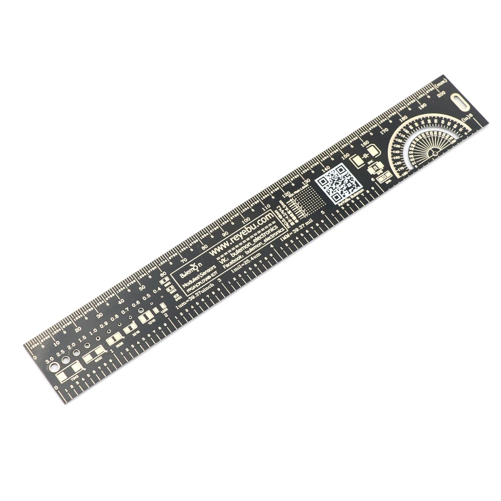 20 см многофункциональная Инженерная линейка PCB требуемый транспортир посылка