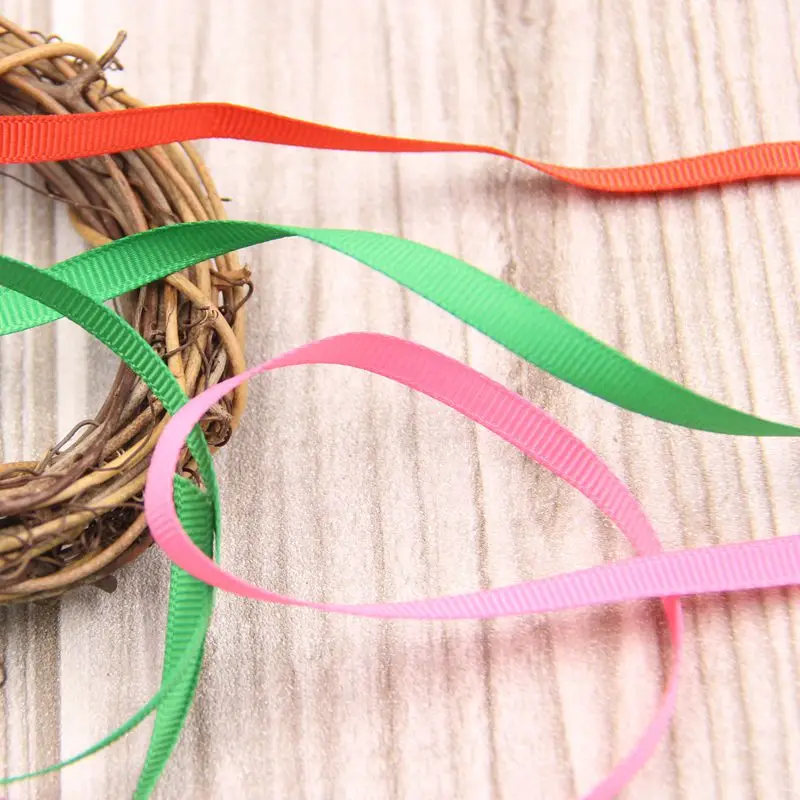 Цветная ребристая лента 6 мм x 4 м Корсажная Лента Упаковочная для ювелирных