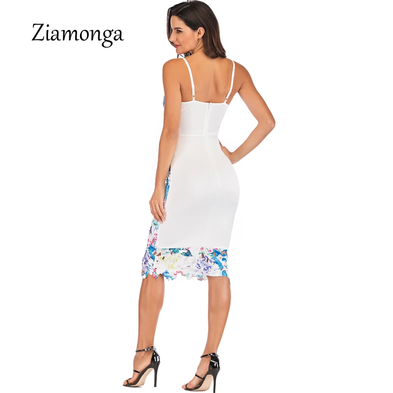 Ziamonga кружева с цветочными рисунками пикантные Платья для вечеринок Для женщин