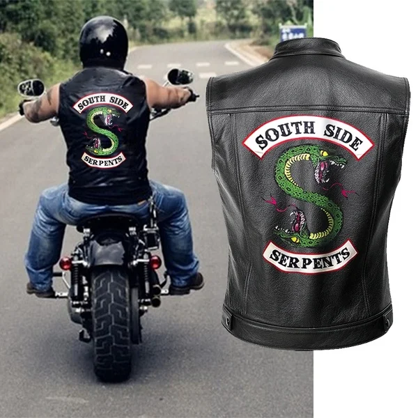 Новинка 2019 мужской мотоциклетный жилет BF весенние куртки South Side Serpents крутой