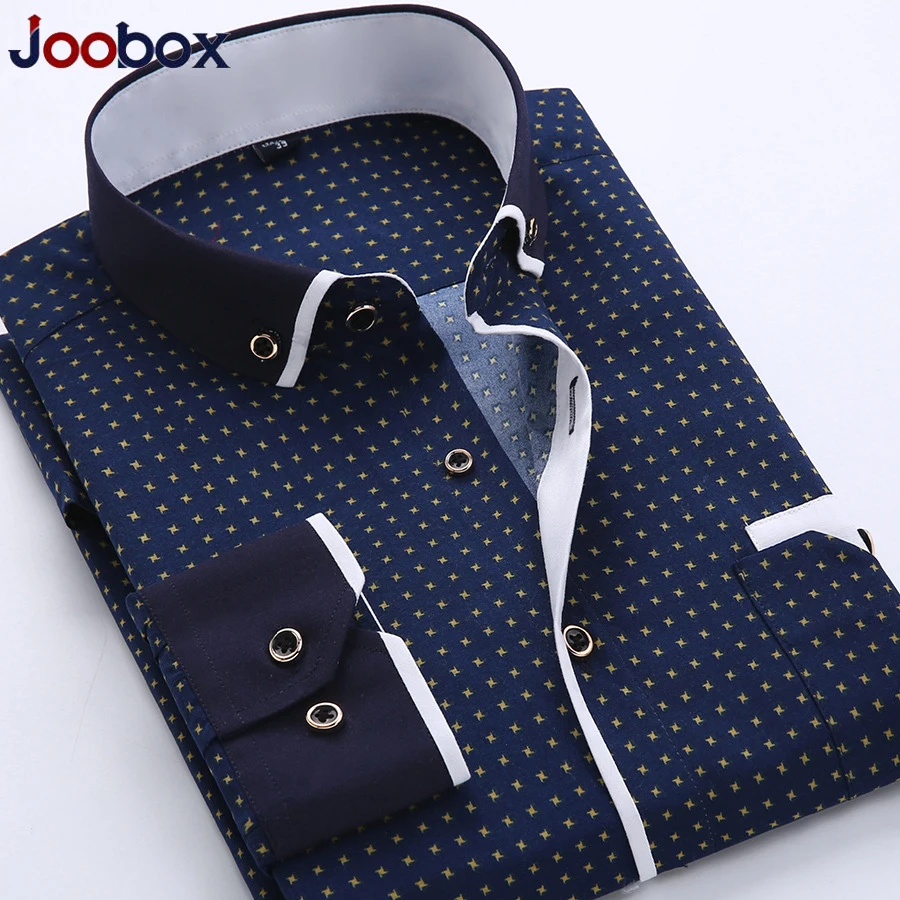 Мужская рубашка с длинным рукавом и принтом мягкая комфортная 2018 | одежда