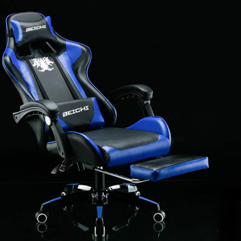 

Free shipping Racing synthetic Leather gaming chair Internet cafes WCG computer chair comfortable lying household Chair