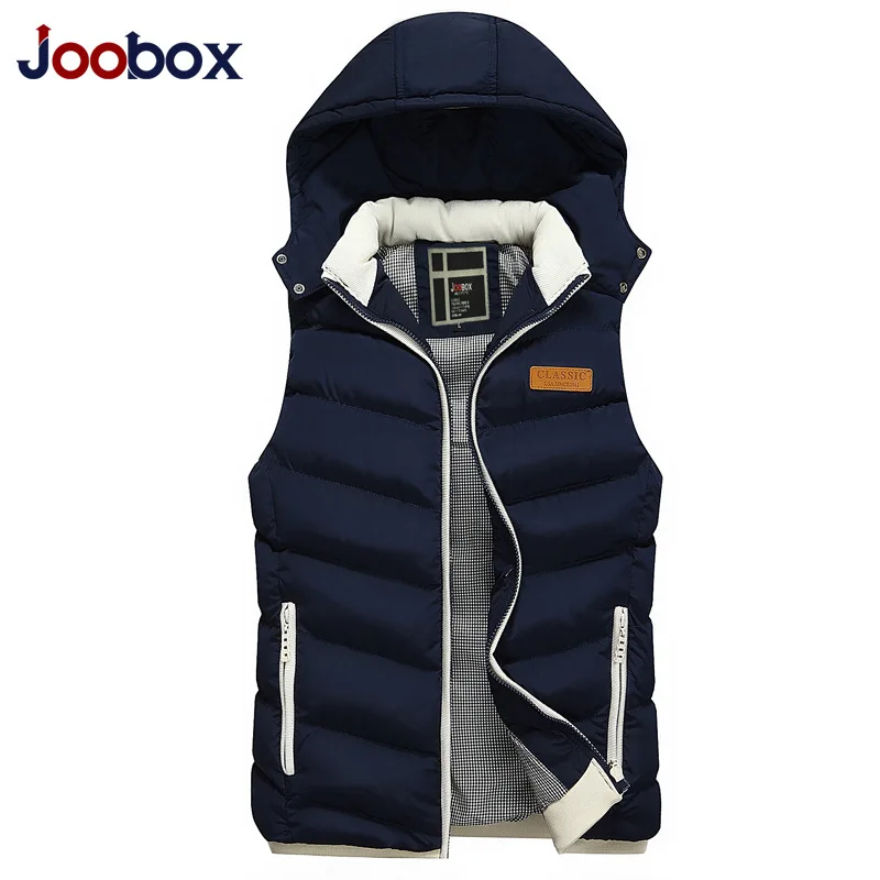 JOOBOX 2018 Осенний жилет для мужчин модный стоячий воротник мужские куртки без