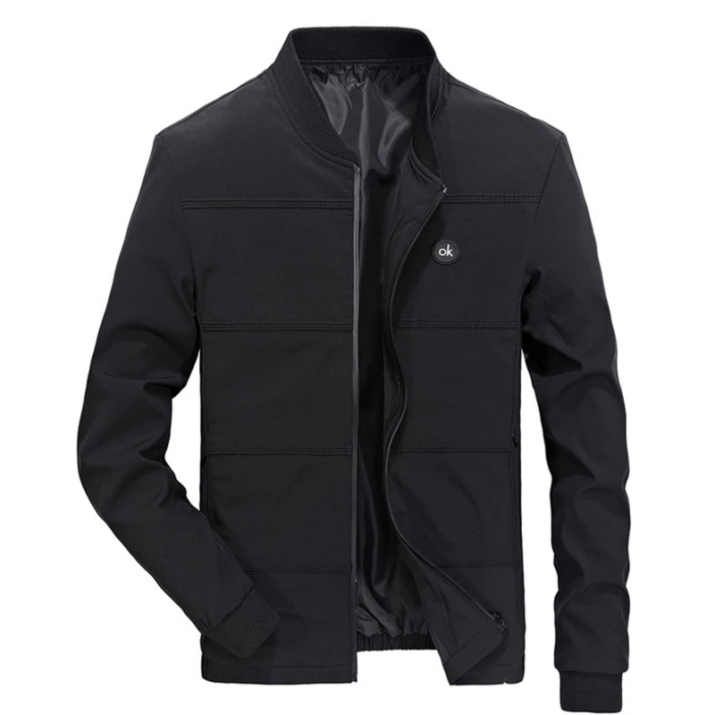Jackets Men Casual Coat Slim Fit Stand Collar Solid Brand New 2017 Men's Fashion Overcoat Clothing Plus Size M-4XL | Мужская одежда