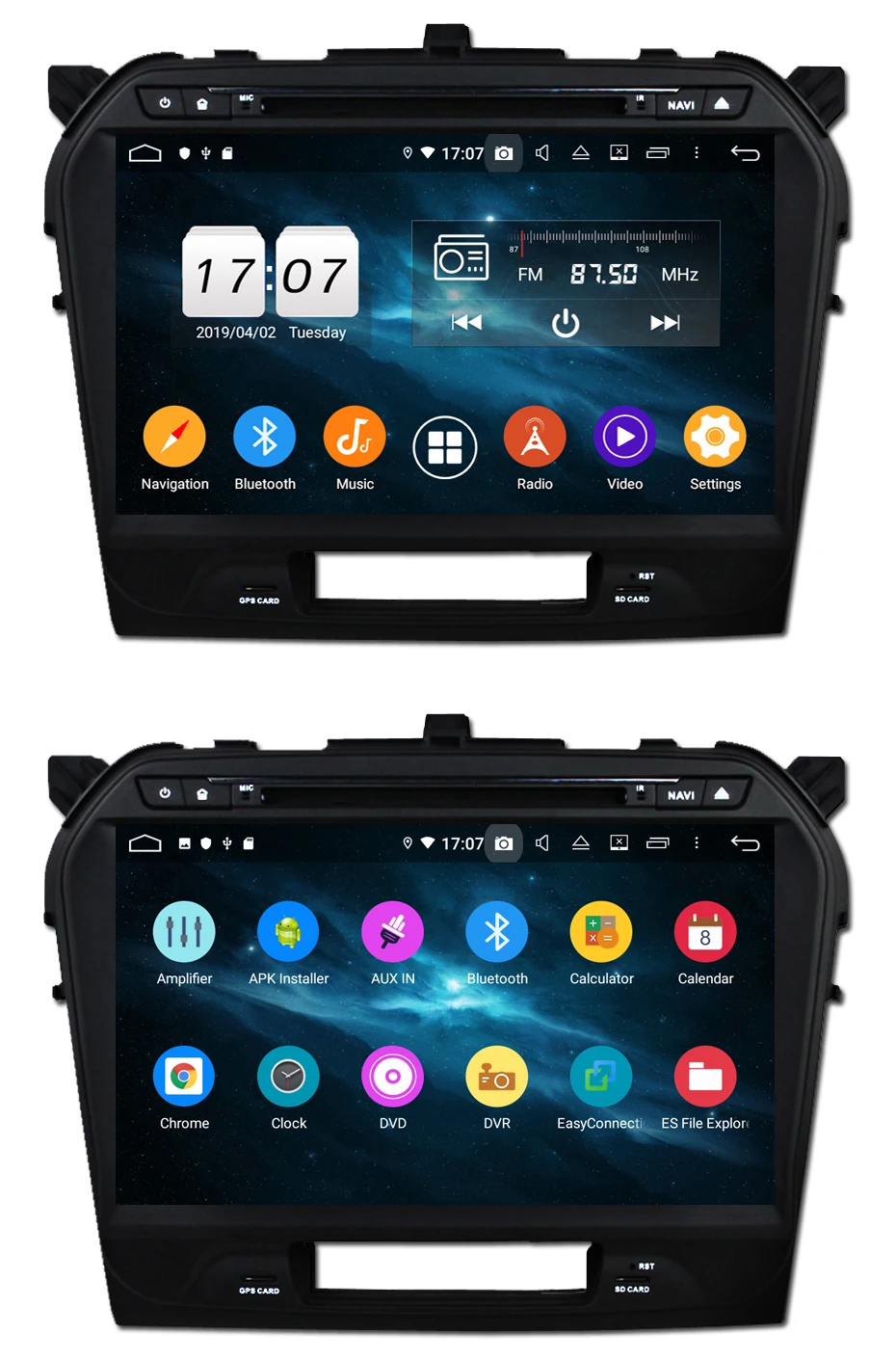 KANOR 10," Android 9,0 Восьмиядерный 4+ 32g 2din автомобильный радиоприемник для Suzuki Grand Vitara в тире двойной din gps навигатор система