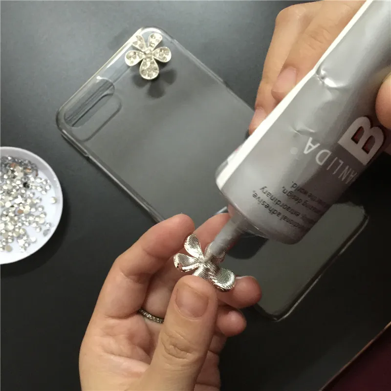 Дизайн с буквами DIY чехол для телефона для Iphone X Xs Max XR ювелирный 3D Блестящий чехол для телефона для Iphone 11 Pro MAX 6 7 8 6S PLUS 5 5S se