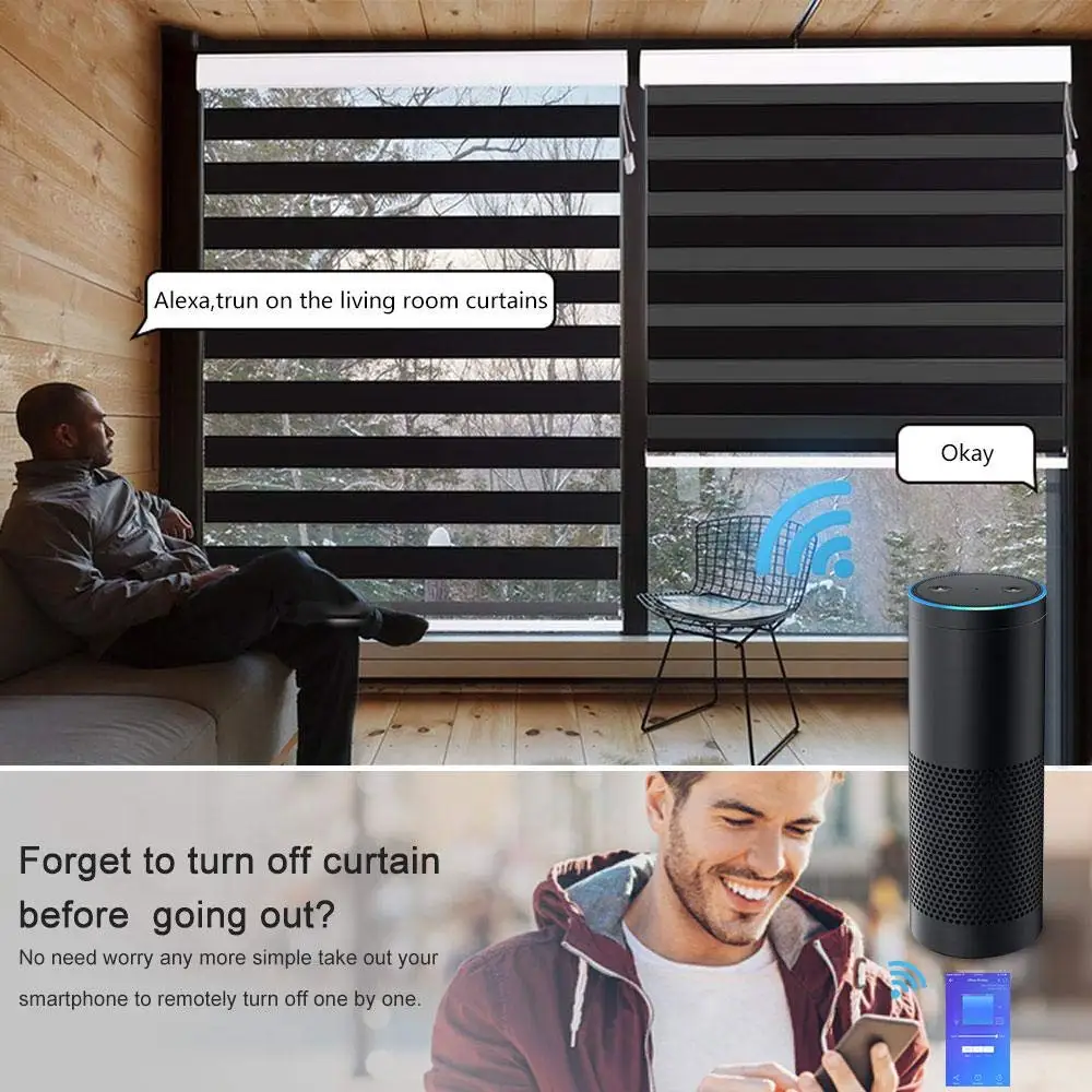 Wi-Fi умный занавес переключатель работает с Alexa/Google Home пульт дистанционного управления подходит для гаражных дверей электрические двери роллеры
