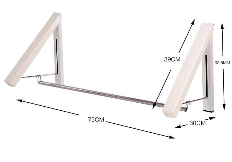 Складная телескопическая Скрытая вешалка для одежды многофункциональная