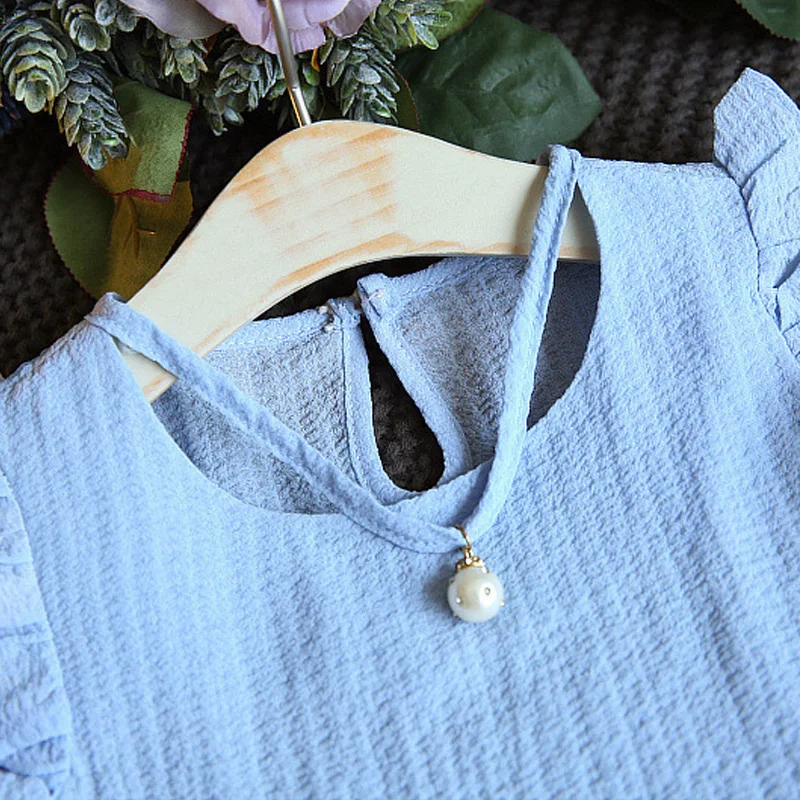 2017 Новый летний костюм для девочек жилет без рукавов с оборками и шорты комплекты