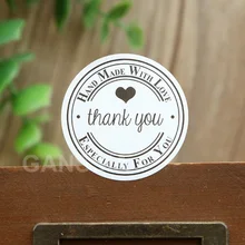 100 шт./лот Подарочные наклейки для подарков серия Thank you
